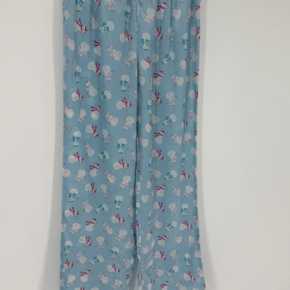 VTG. Limited Too Girls Sz 14 (L) Snowman Print Pajamas Lounge Sleep Pants 2931 - Picture 3 of 6